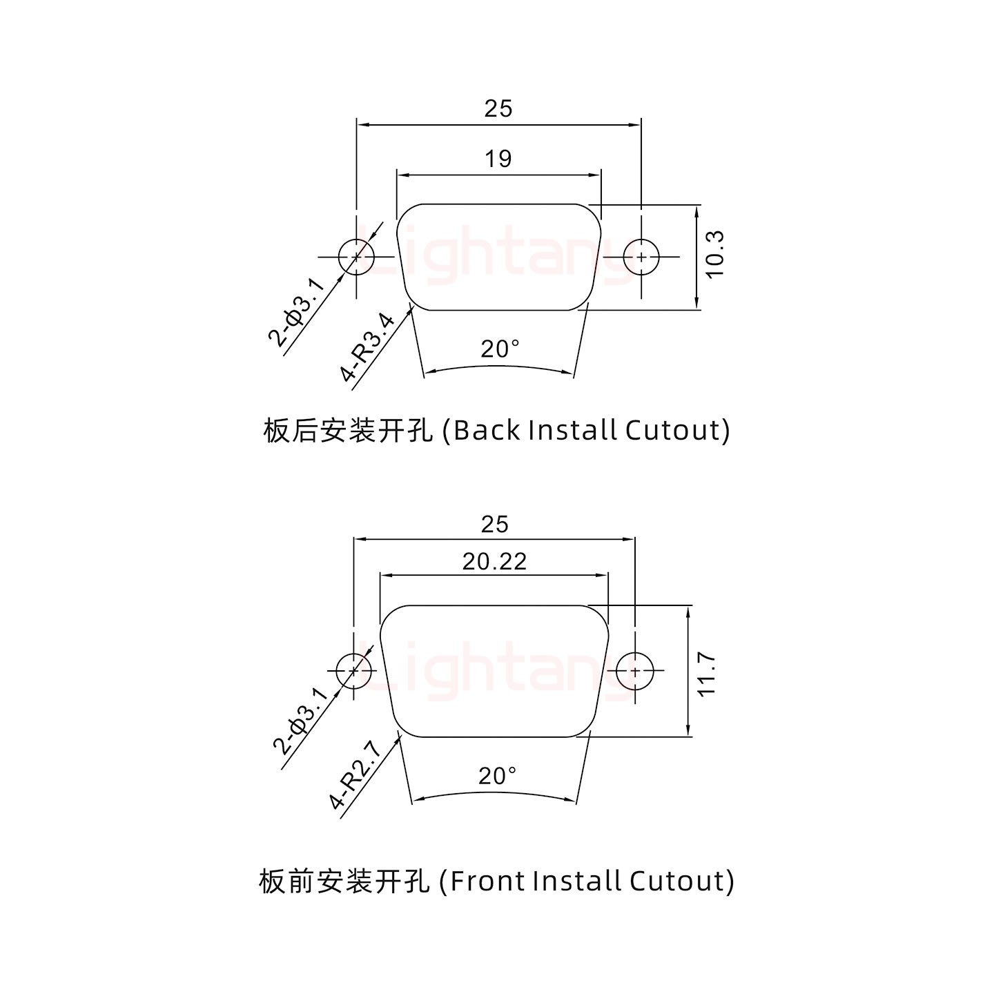 DB9 公 焊線(xiàn)式 配螺絲螺母 車(chē)針