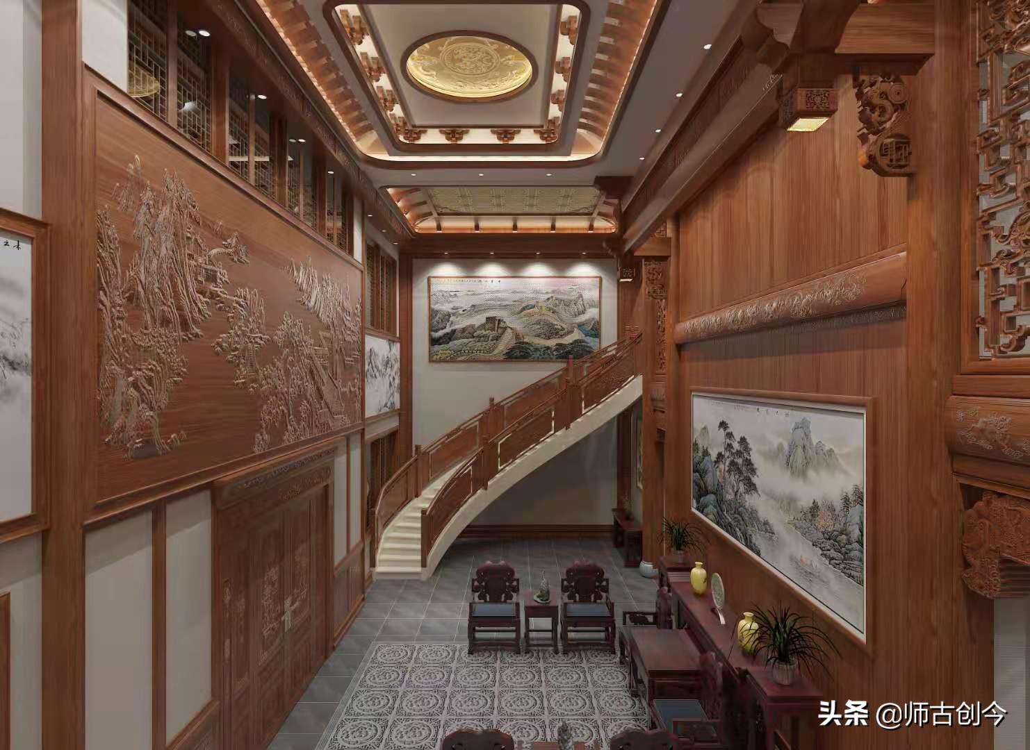 中式古典紅木裝修，營(yíng)造出經(jīng)典舒適的居住空間